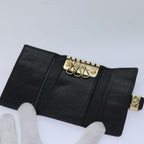 FENDI Zucca Canvas Pecan Canvas Key Case Wallet 4Set Black Brownbs14585