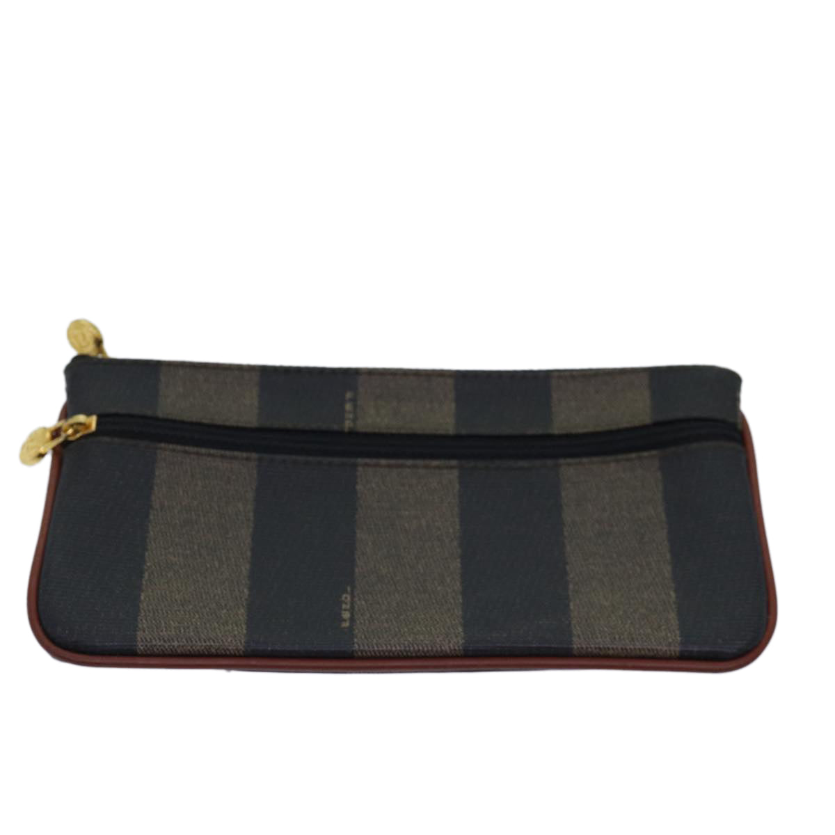 FENDI Zucca Canvas Pecan Canvas Key Case Wallet 4Set Black Brownbs14585