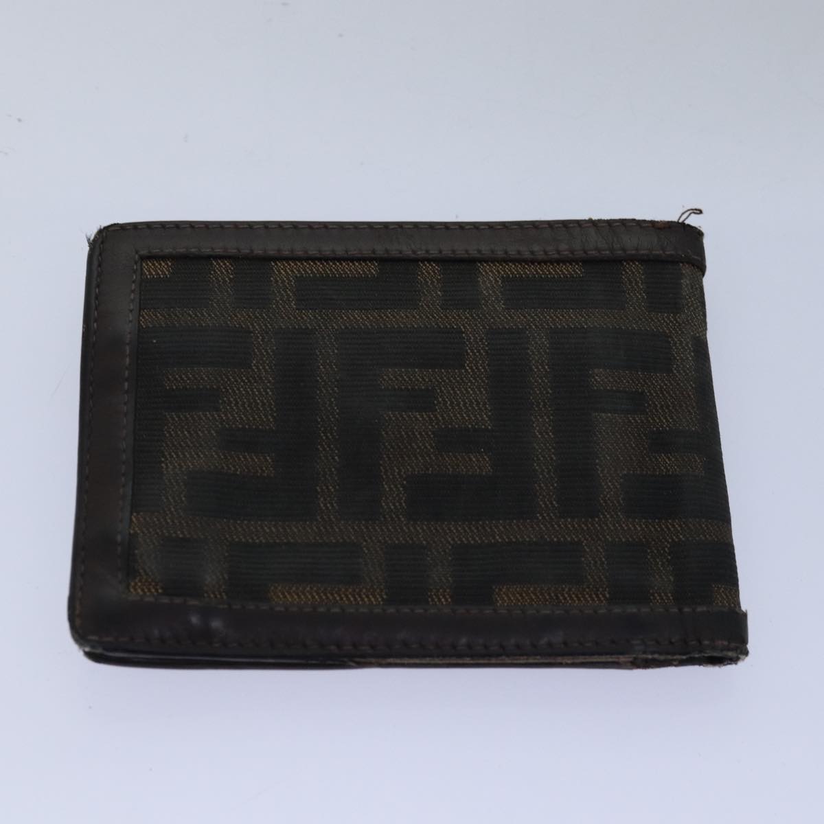 FENDI Zucca Canvas Pecan Canvas Key Case Wallet 4Set Black Brownbs14585