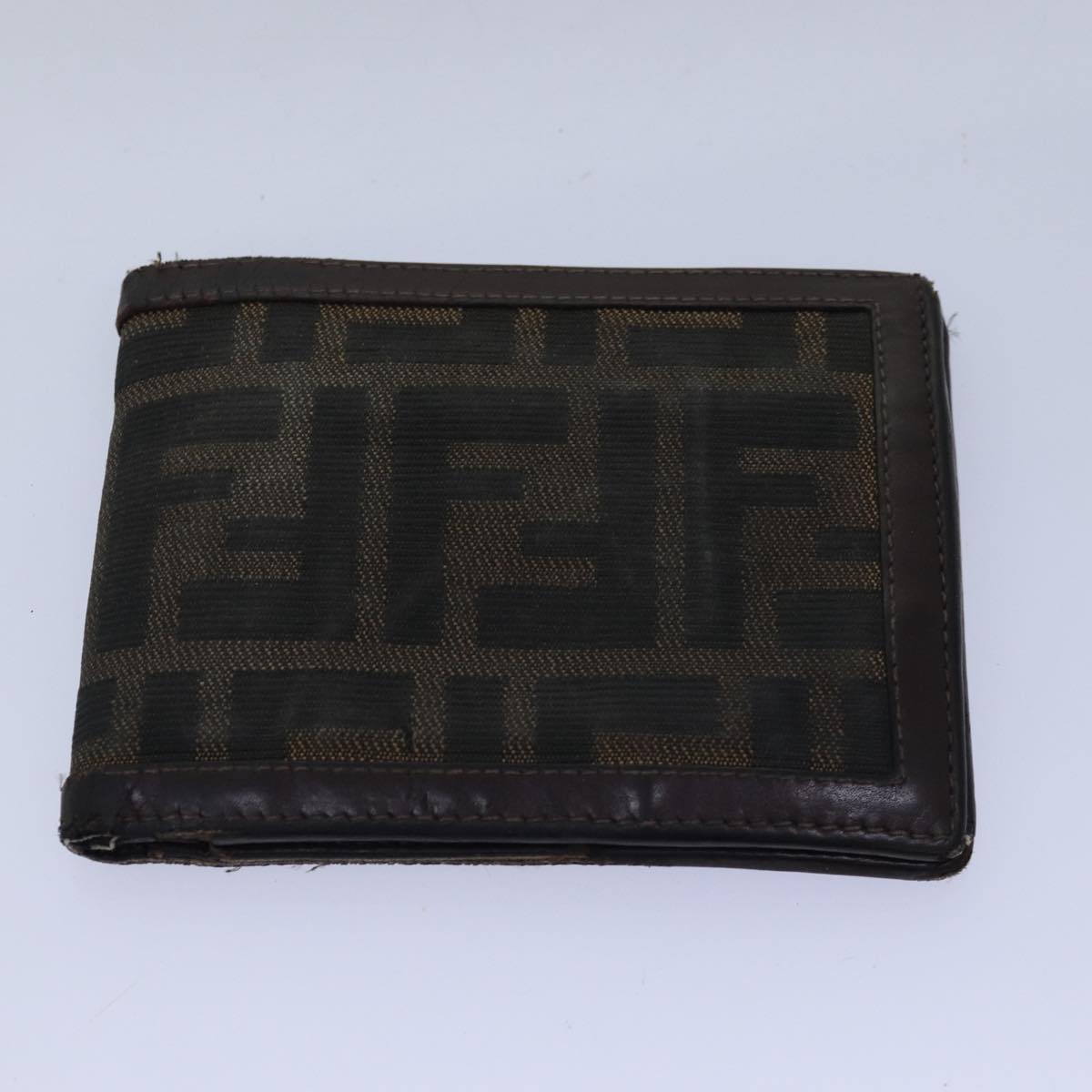 FENDI Zucca Canvas Pecan Canvas Key Case Wallet 4Set Black Brownbs14585