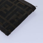 FENDI Zucca Canvas Pecan Canvas Key Case Wallet 4Set Black Brownbs14585