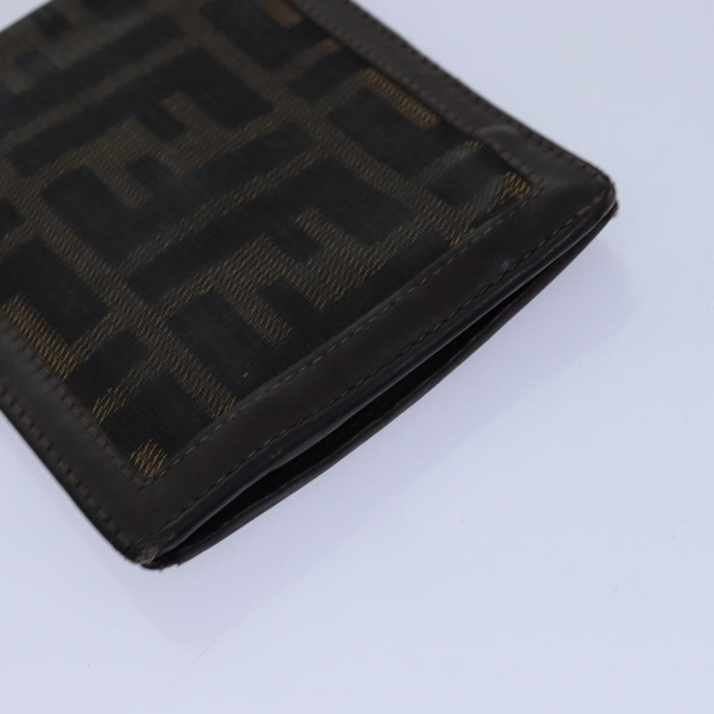 FENDI Zucca Canvas Pecan Canvas Key Case Wallet 4Set Black Brownbs14585