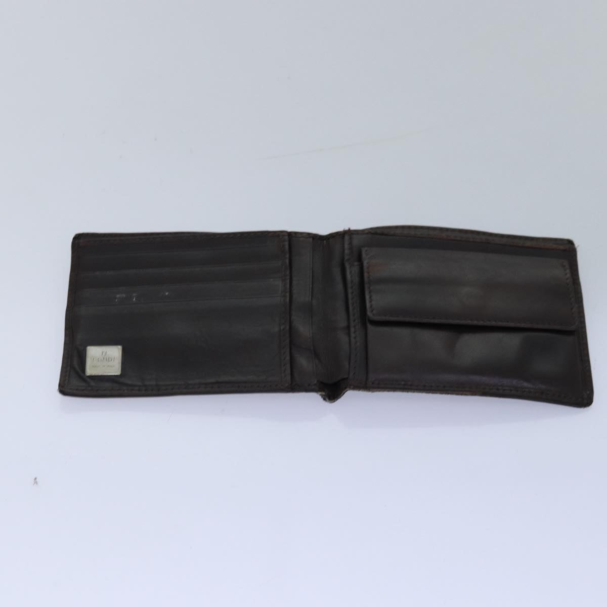 FENDI Zucca Canvas Pecan Canvas Key Case Wallet 4Set Black Brownbs14585
