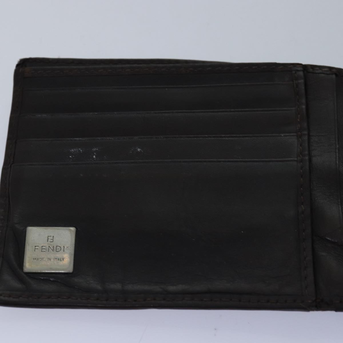 FENDI Zucca Canvas Pecan Canvas Key Case Wallet 4Set Black Brownbs14585