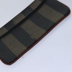 FENDI Zucca Canvas Pecan Canvas Key Case Wallet 4Set Black Brownbs14585