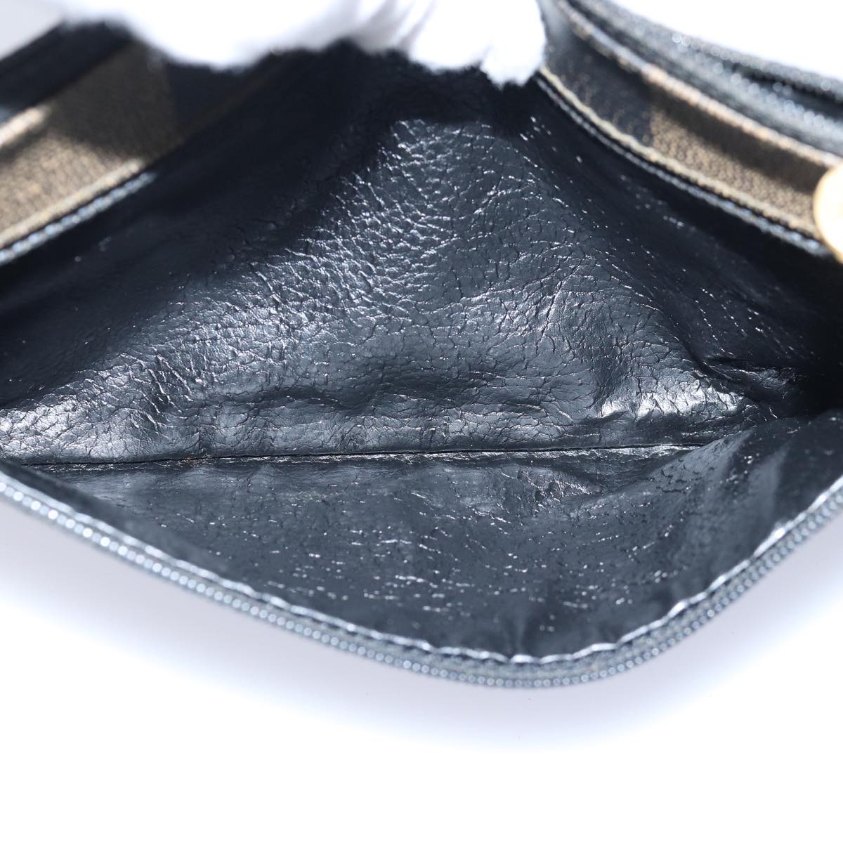 FENDI Zucca Canvas Pecan Canvas Key Case Wallet 4Set Black Brownbs14585