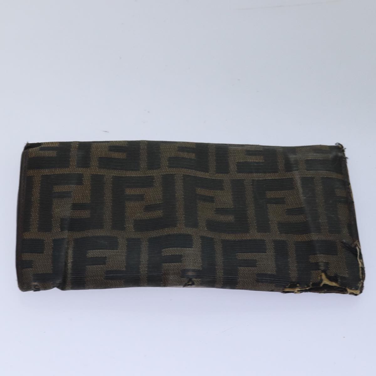 FENDI Zucca Canvas Pecan Canvas Key Case Wallet 4Set Black Brownbs14585