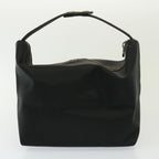 FENDI Zucchino Canvas Shoulder Bag Coated Canvas 3Set Black Beigebs14590