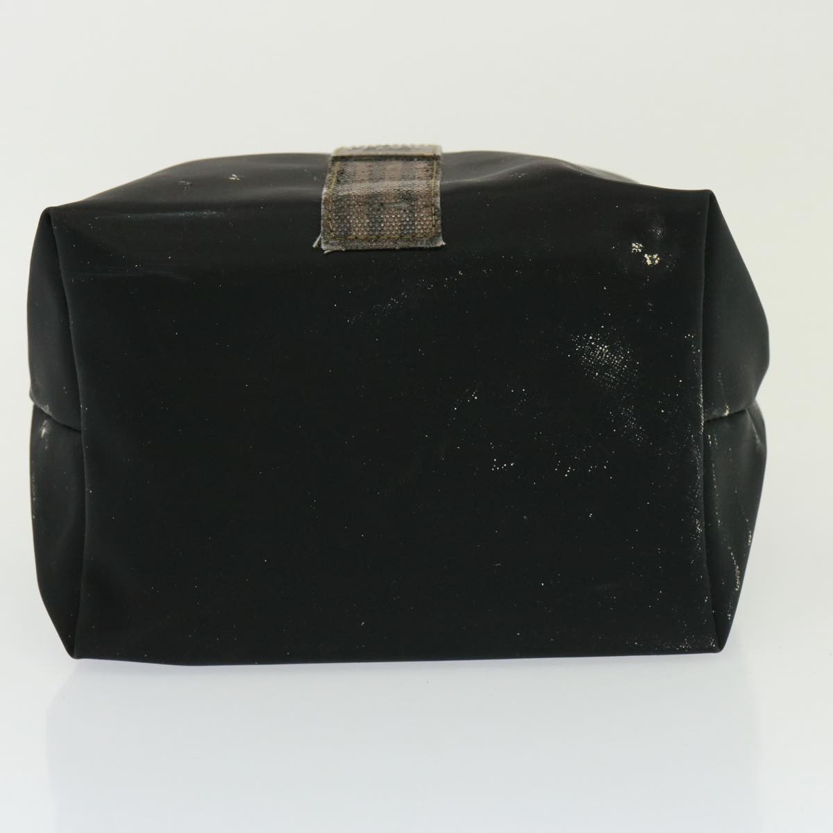 FENDI Zucchino Canvas Shoulder Bag Coated Canvas 3Set Black Beigebs14590