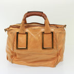 Chloe Shoulder Bag Leather 2Set Silver Brown bs14599