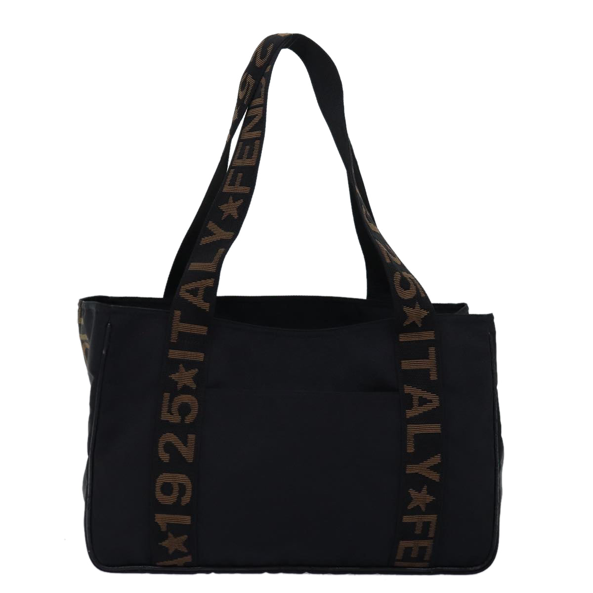 FENDI Tote Bag Nylon Blackbs14772