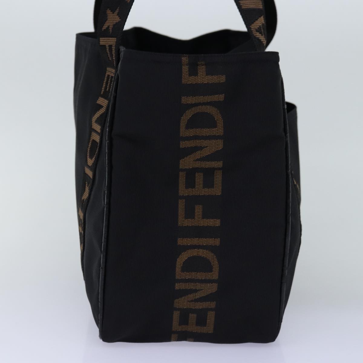 FENDI Tote Bag Nylon Blackbs14772