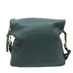 Chloe Shoulder Bag Leather Turquoise Blue bs14789
