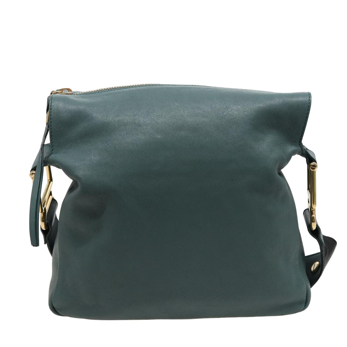 Chloe Shoulder Bag Leather Turquoise Blue bs14789