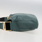Chloe Shoulder Bag Leather Turquoise Blue bs14789