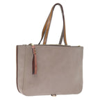 Chloe Tote Bag Leather Gray bs14790