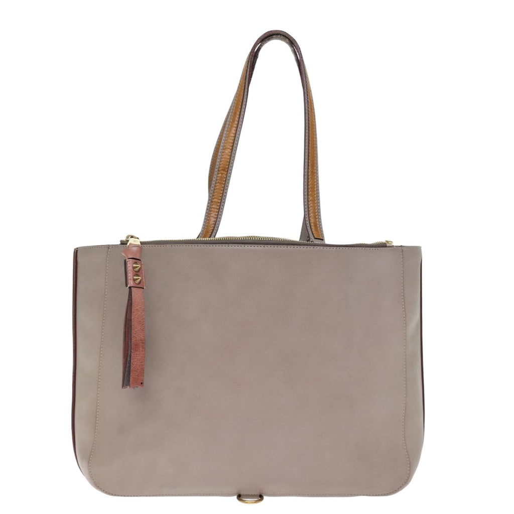 Chloe Tote Bag Leather Gray bs14790