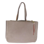 Chloe Tote Bag Leather Gray bs14790
