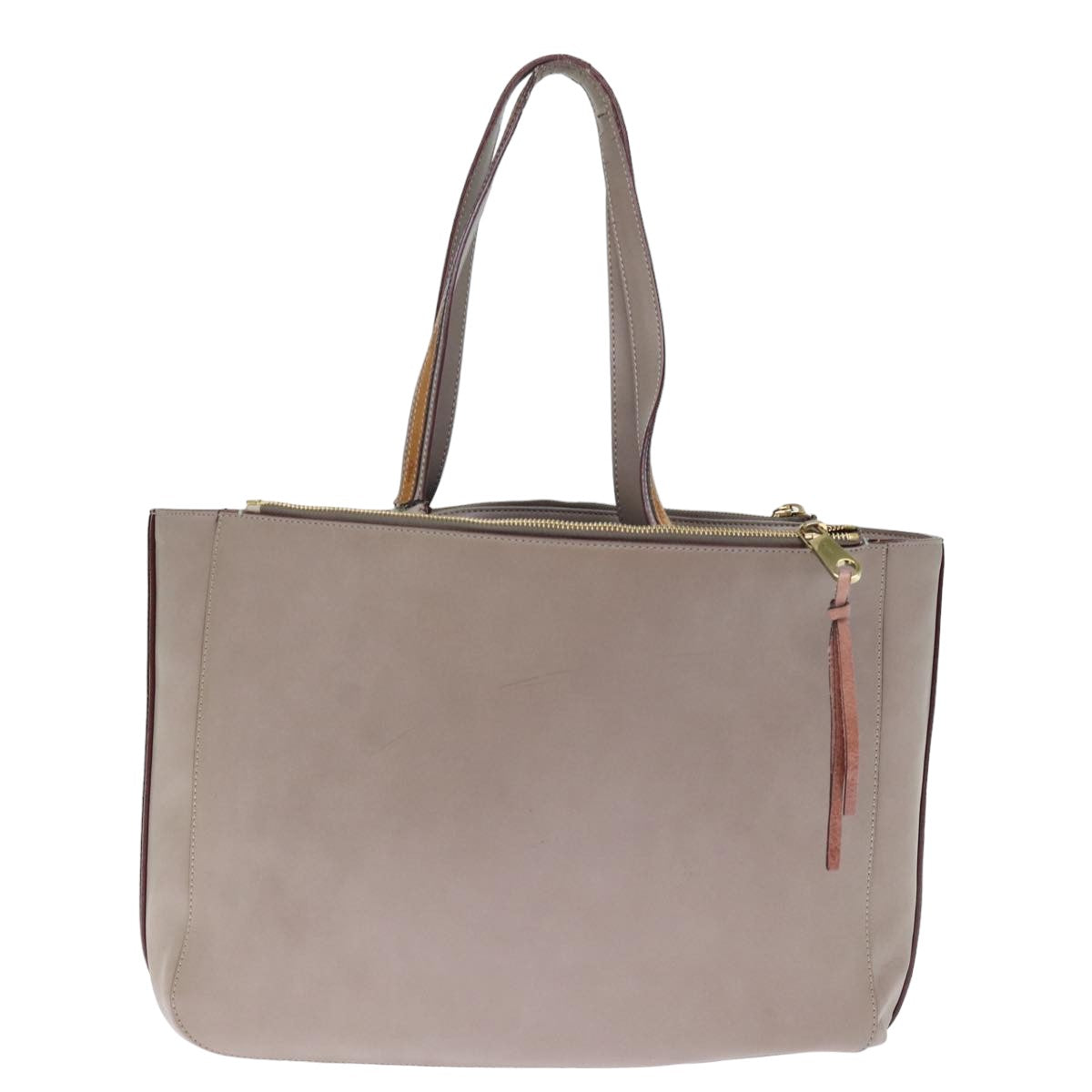 Chloe Tote Bag Leather Gray bs14790