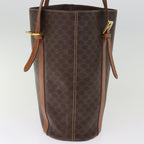 CELINE Macadam Canvas Tote Bag PVC Brown  14791