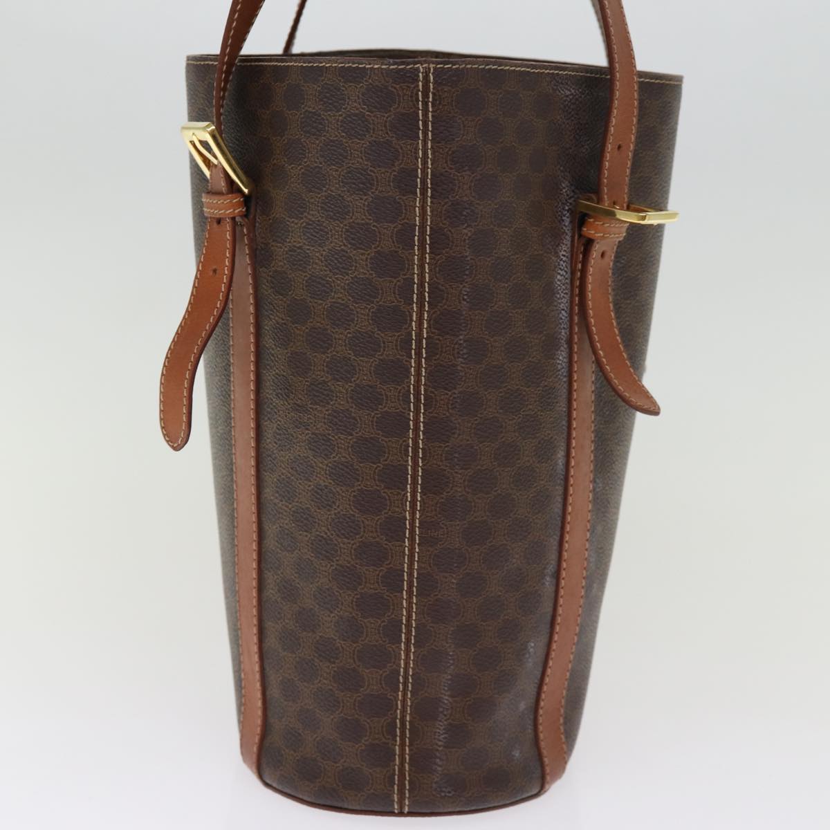 CELINE Macadam Canvas Tote Bag PVC Brown  14791