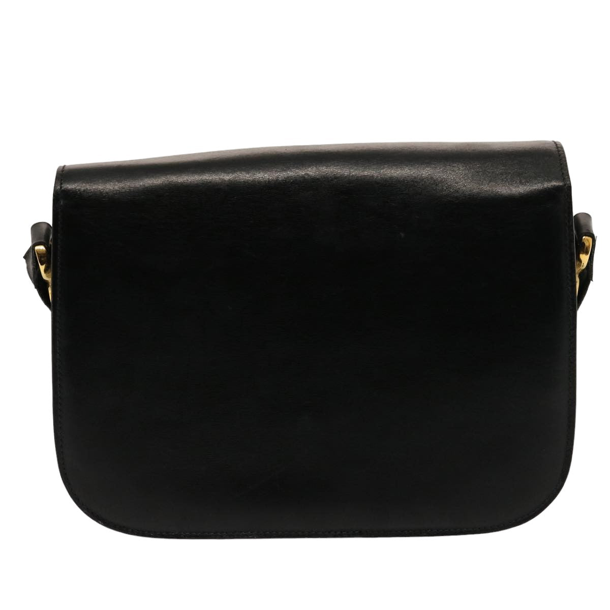 CELINE Horse Carriage Shoulder Bag Leather Black  14806