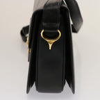 CELINE Horse Carriage Shoulder Bag Leather Black  14806