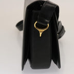 CELINE Horse Carriage Shoulder Bag Leather Black  14806