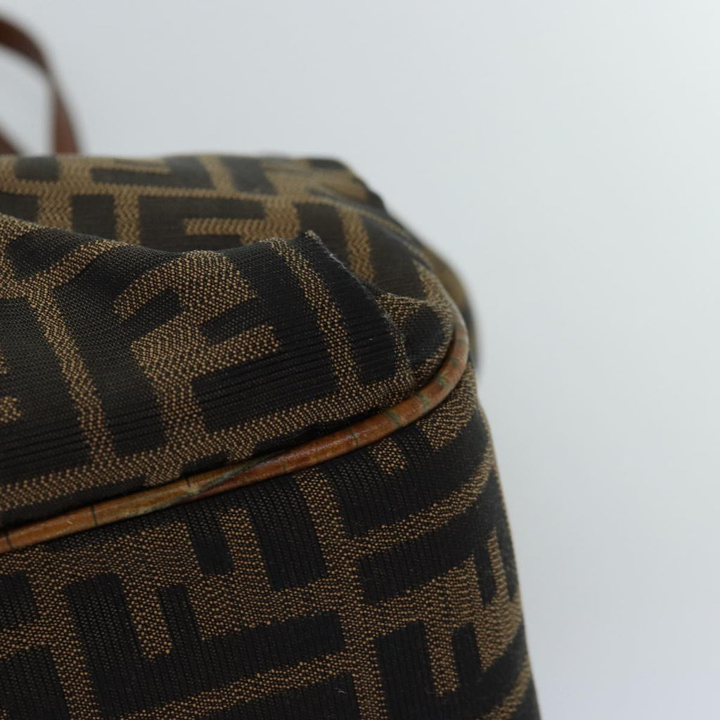FENDI Zucca Canvas Tote Bag Black Brownbs14857