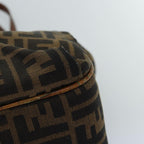 FENDI Zucca Canvas Tote Bag Black Brownbs14857