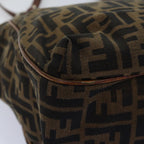FENDI Zucca Canvas Tote Bag Black Brownbs14857