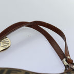 FENDI Zucca Canvas Tote Bag Black Brownbs14857