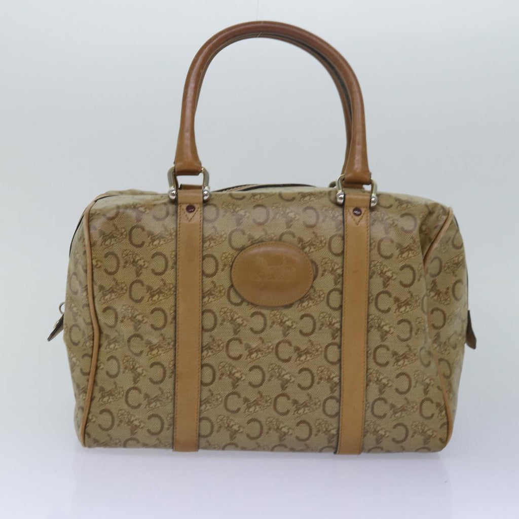 CELINE Macadam Canvas C Macadam Canvas Shoulder Bag 4Set Beige Navy  14874