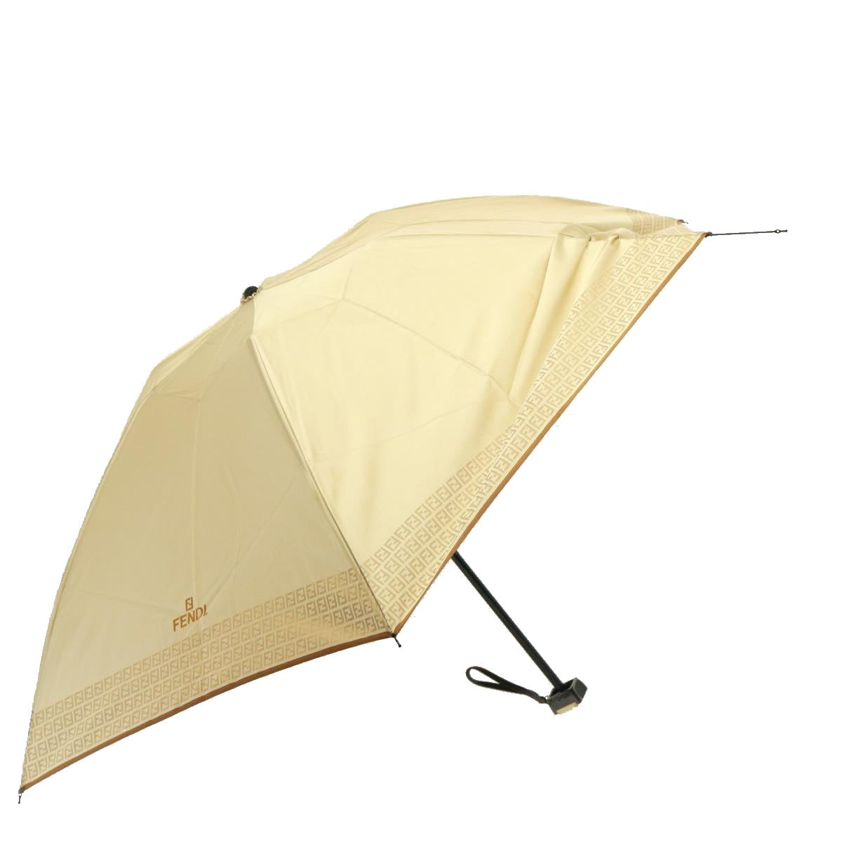 FENDI Zucchino Canvas folding Umbrella Nylon Beigebs14907