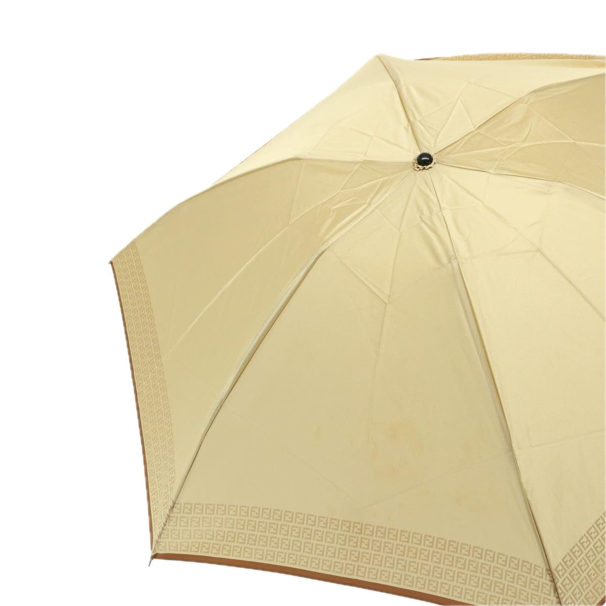 FENDI Zucchino Canvas folding Umbrella Nylon Beigebs14907