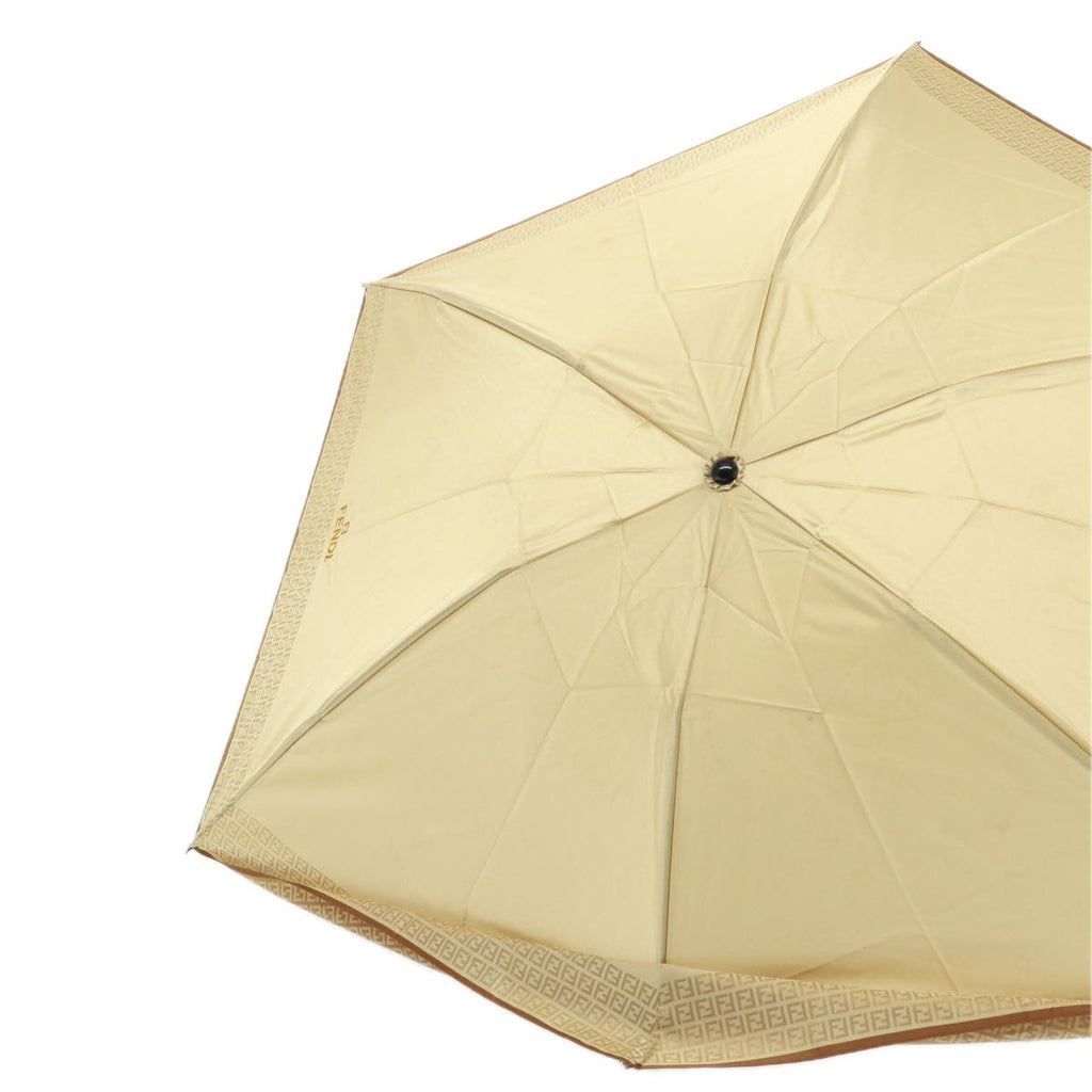 FENDI Zucchino Canvas folding Umbrella Nylon Beigebs14907