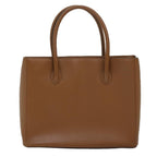 CELINE Hand Bag Leather Brown  14941