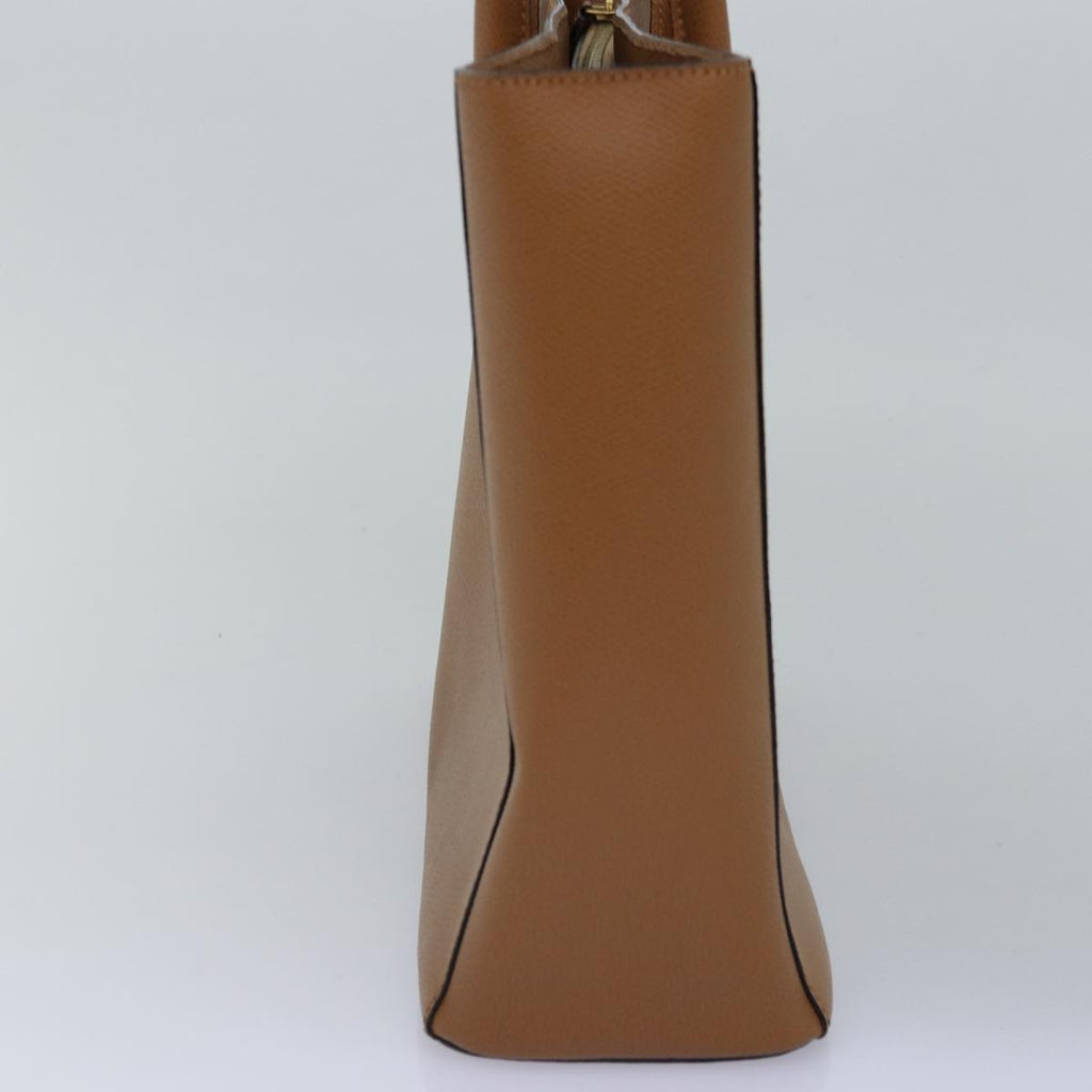 CELINE Hand Bag Leather Brown  14941