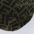 FENDI Zucca Canvas Hand Bag Black Brownbs14970