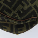 FENDI Zucca Canvas Hand Bag Black Brownbs14970