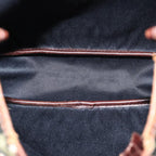 FENDI Zucca Canvas Hand Bag Black Brownbs14970