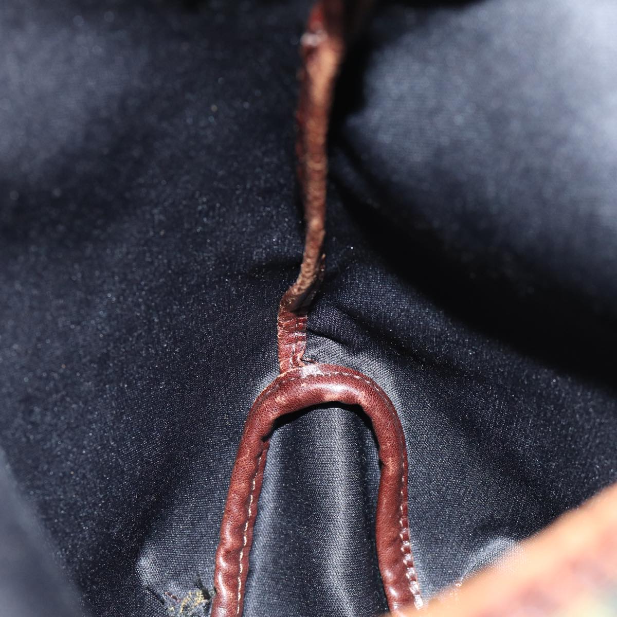 FENDI Zucca Canvas Hand Bag Black Brownbs14970