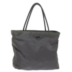 PRADA Hand Bag Nylon Gray bs14975