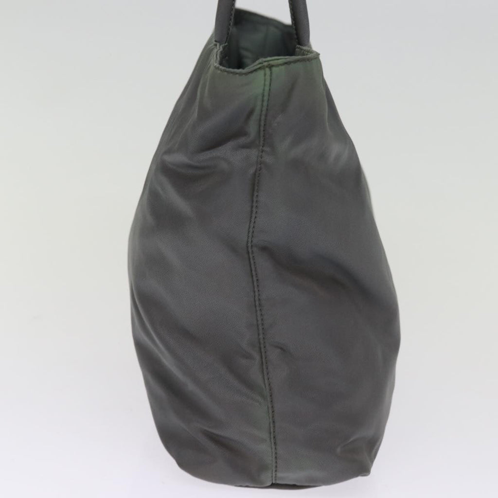 PRADA Hand Bag Nylon Gray bs14975