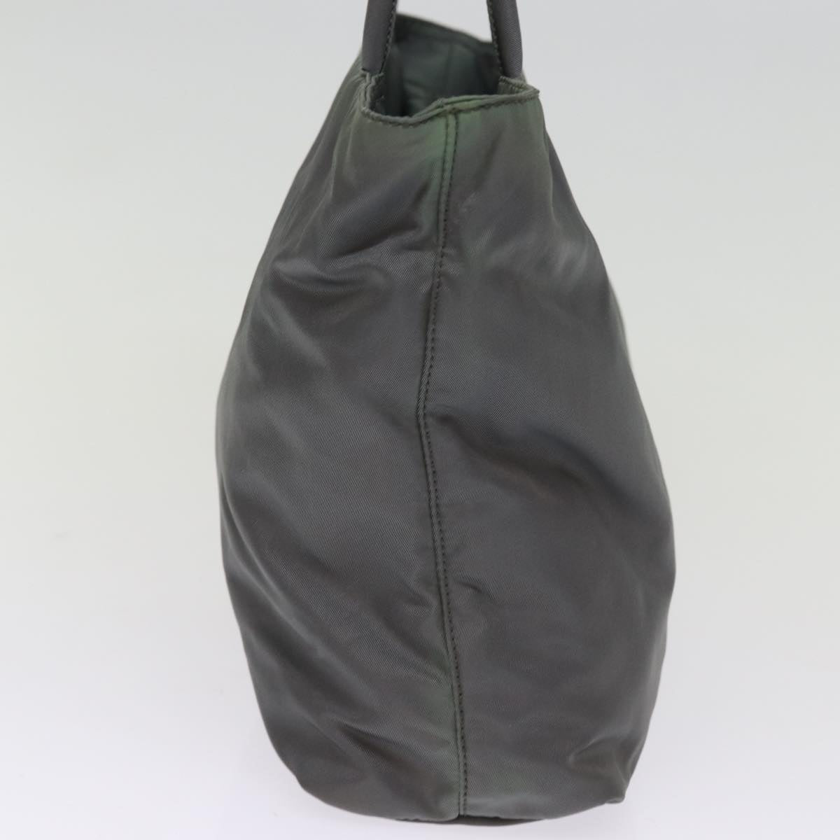 PRADA Hand Bag Nylon Gray bs14975