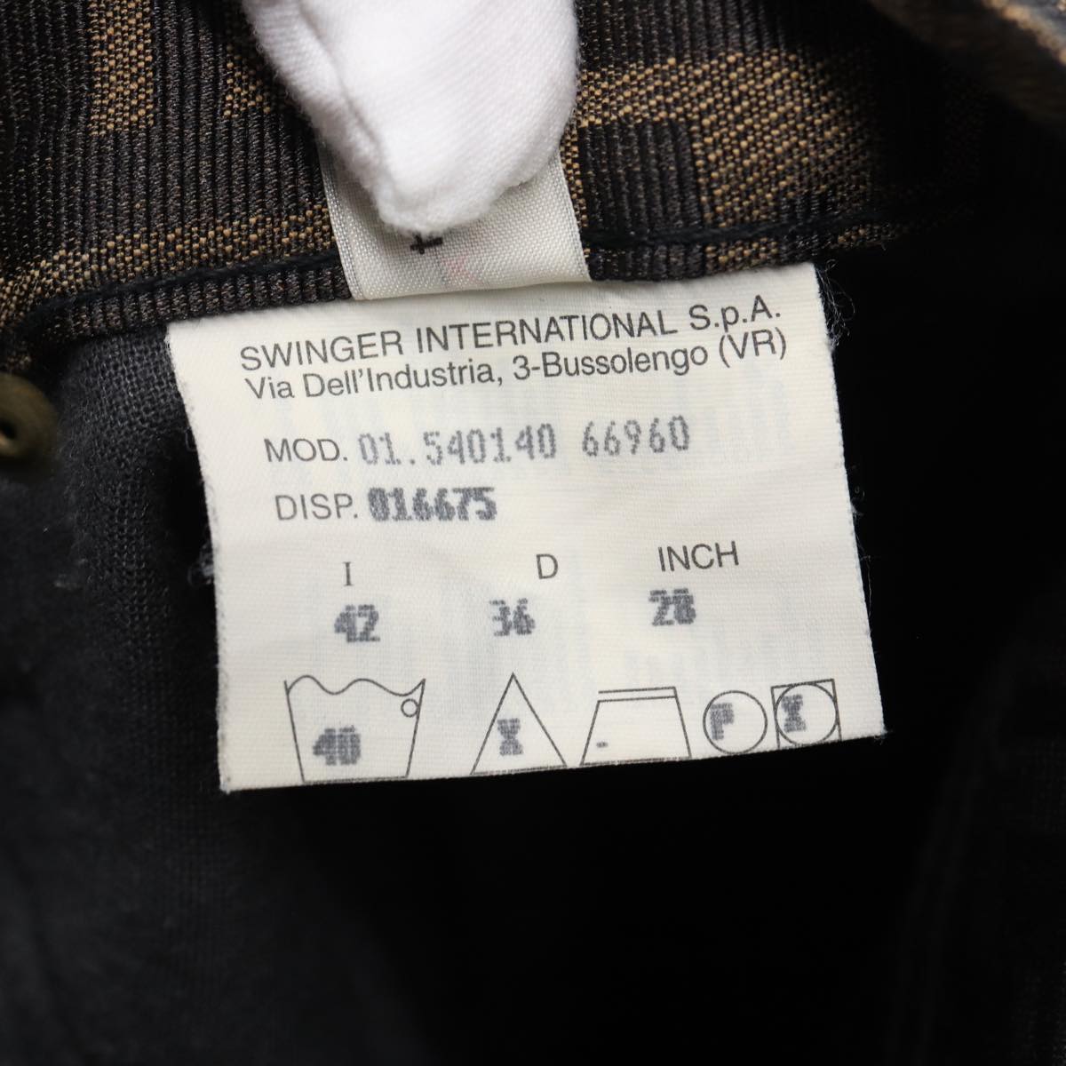 FENDI Zucca Canvas Pants Black Brownbs15018