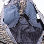 FENDI Zucca Canvas Pants Black Brownbs15018
