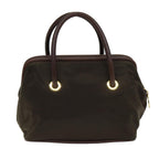 CELINE Hand Bag Nylon Brown  15033
