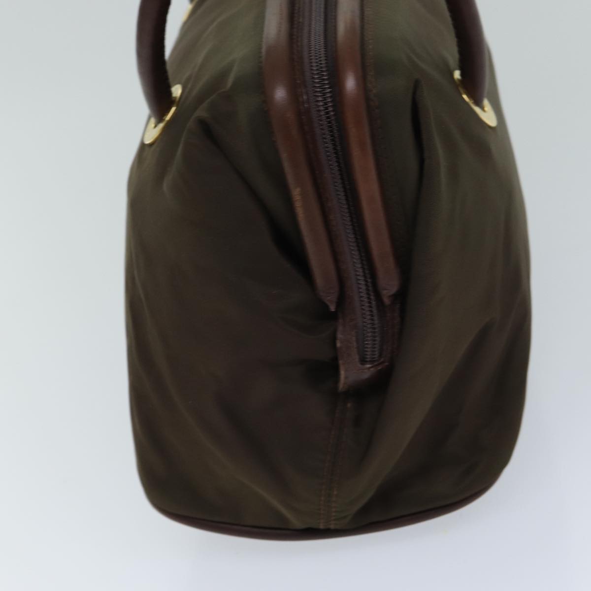 CELINE Hand Bag Nylon Brown  15033