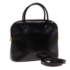 CELINE Hand Bag Leather 2way Black  15050